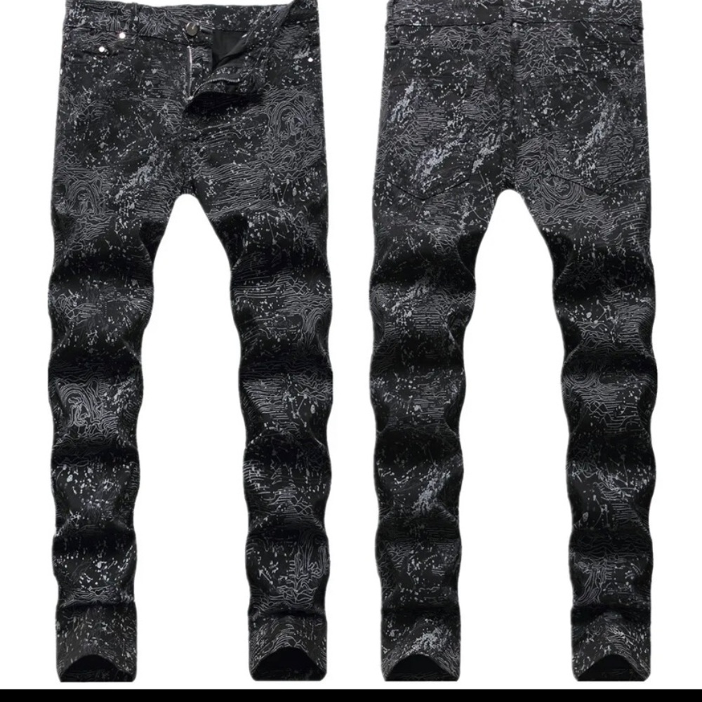 Mens Jeans Ripped Distressed Skinny
Denim Pants Casual Stretch Slim Fit
Trousers